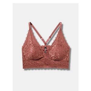 Torrid Lace Bralette in Dusty Rose size 3